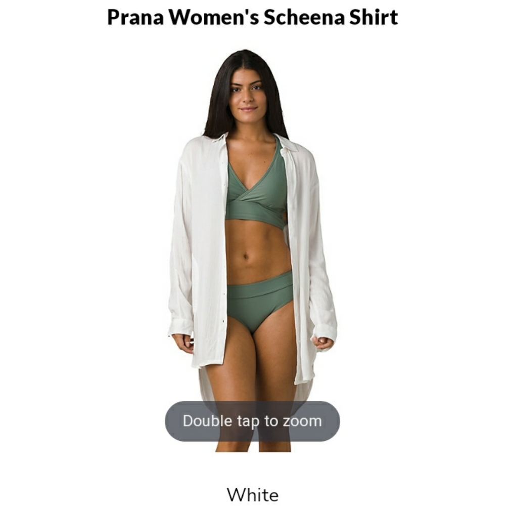S) NWT, XS, Prana Scheena Shirt Tunic (white like cover pic)